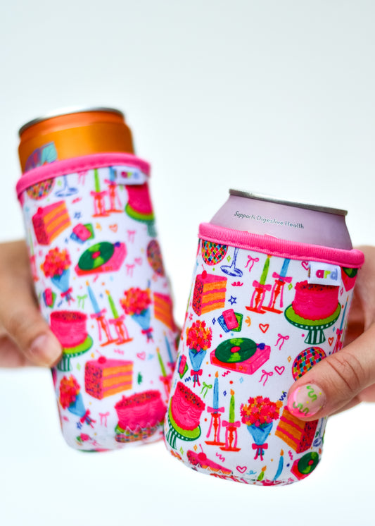 Celebration Can Koozies (Slim and Regular)