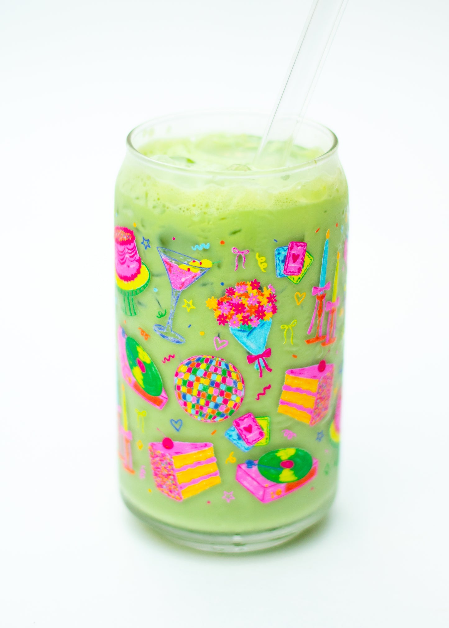 *Dishwasher Safe* Celebration Glass Can Cups