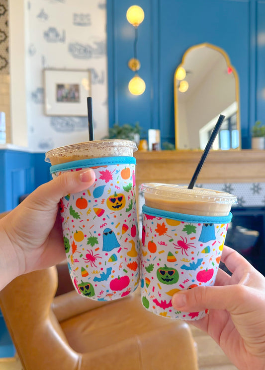 Fall Confetti Iced Coffee Koozie