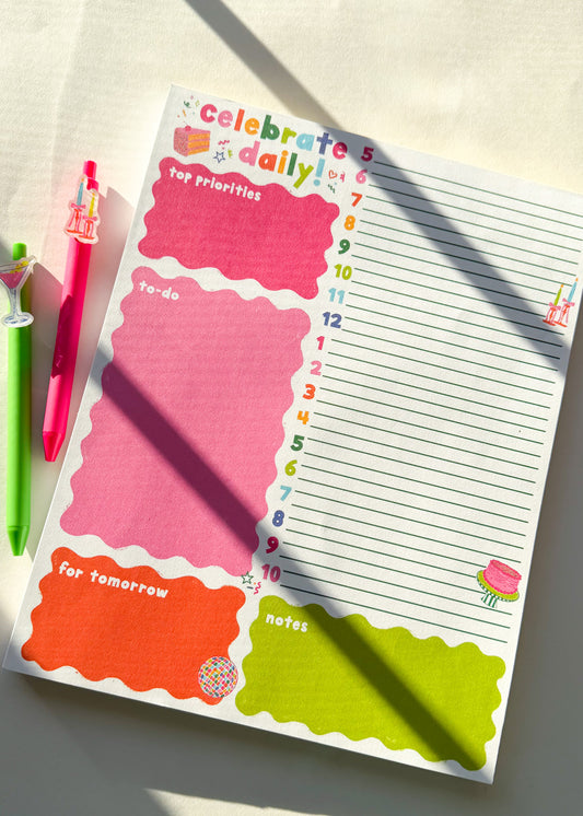 "Celebrate Daily" - Daily/Hourly Planner