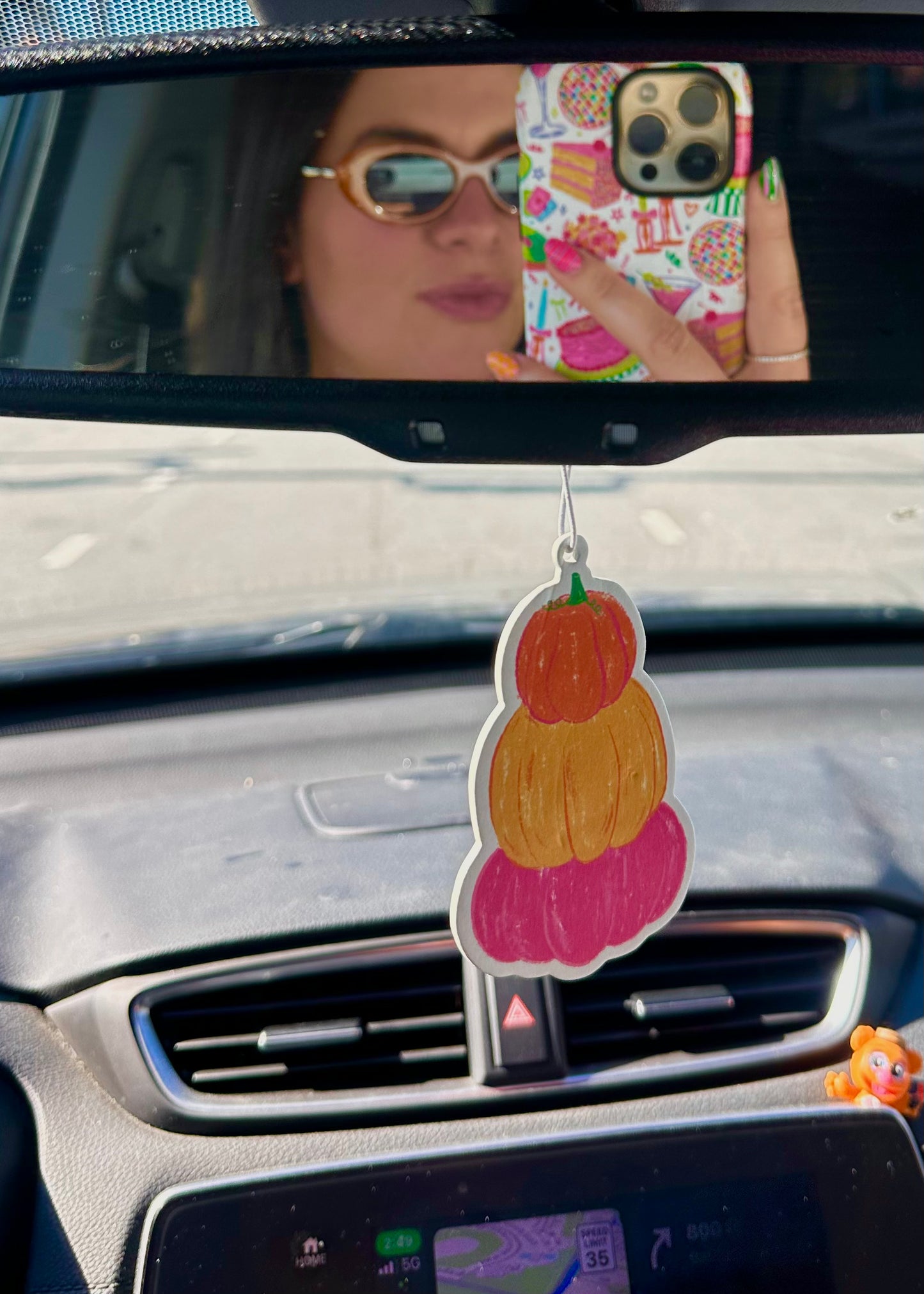 Fall Doodle Air Freshener (Cinnamon Broom Scent)