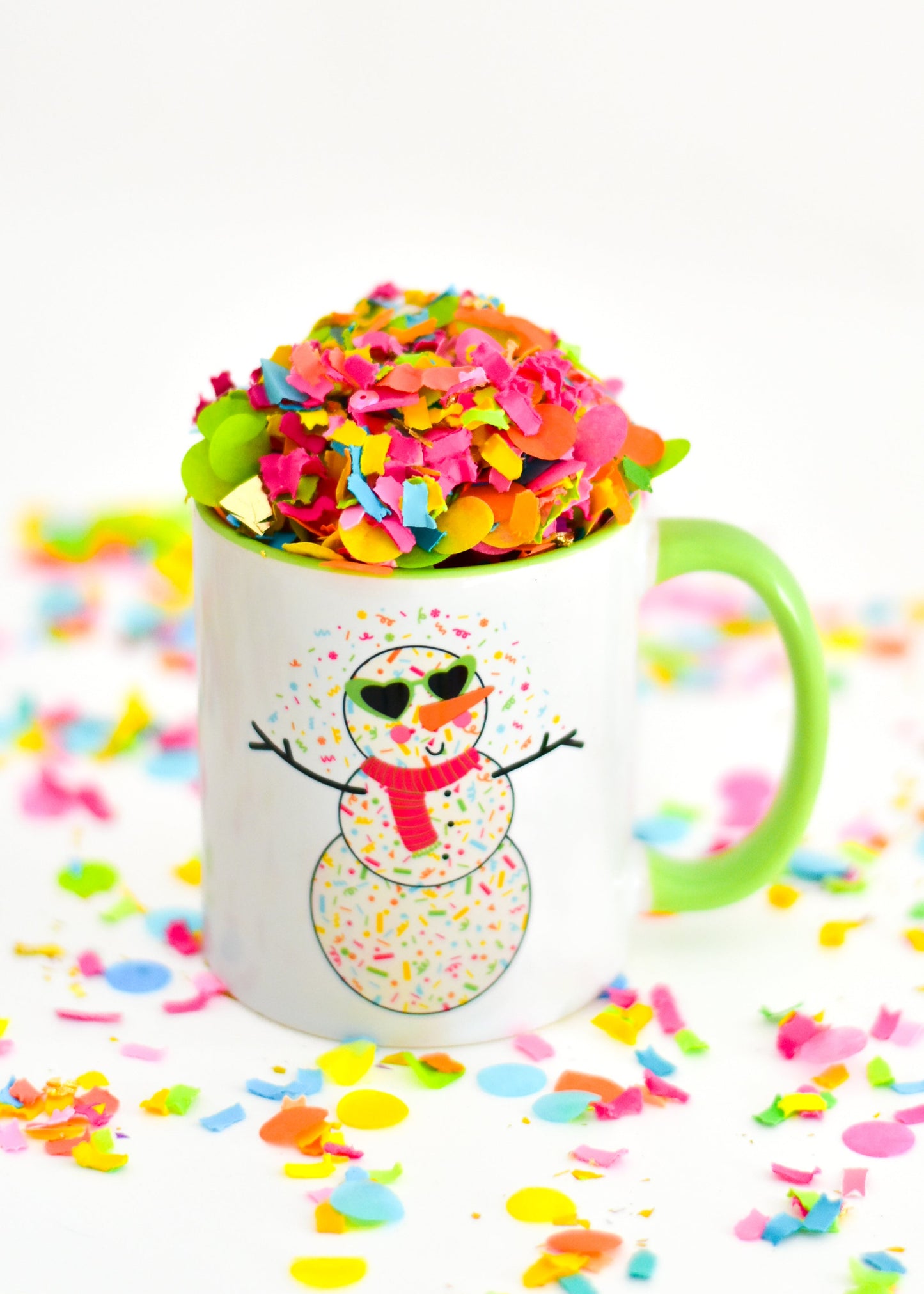 Confetti Snowman Mug