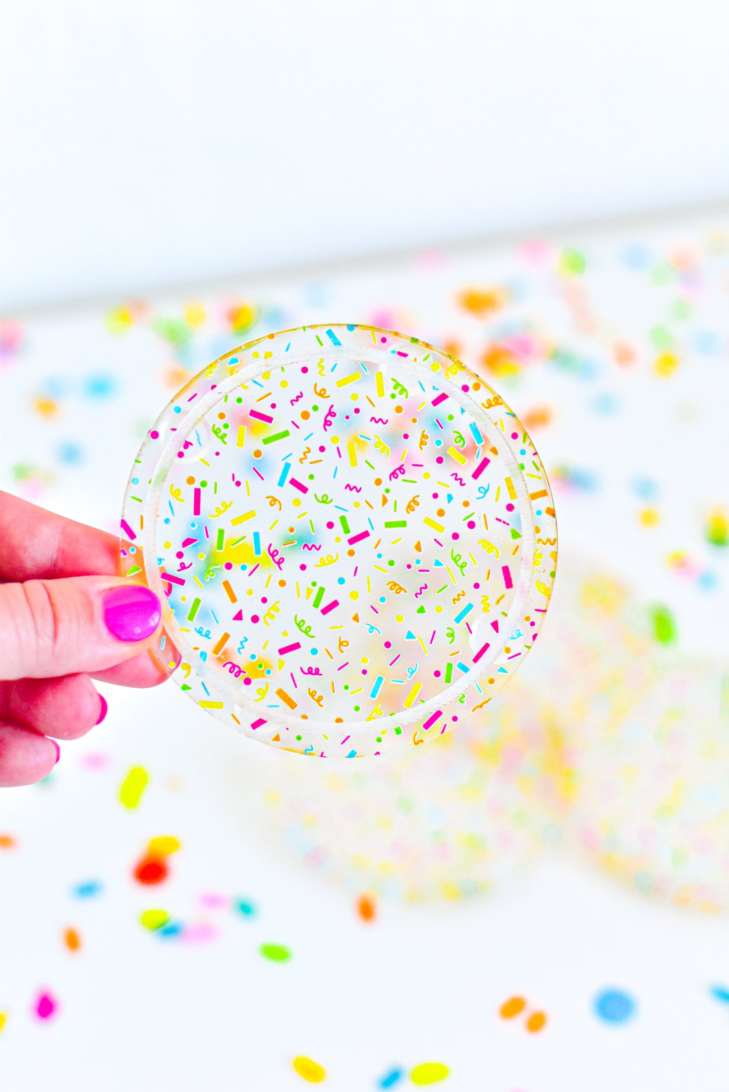 Confetti Acrylic Coasters