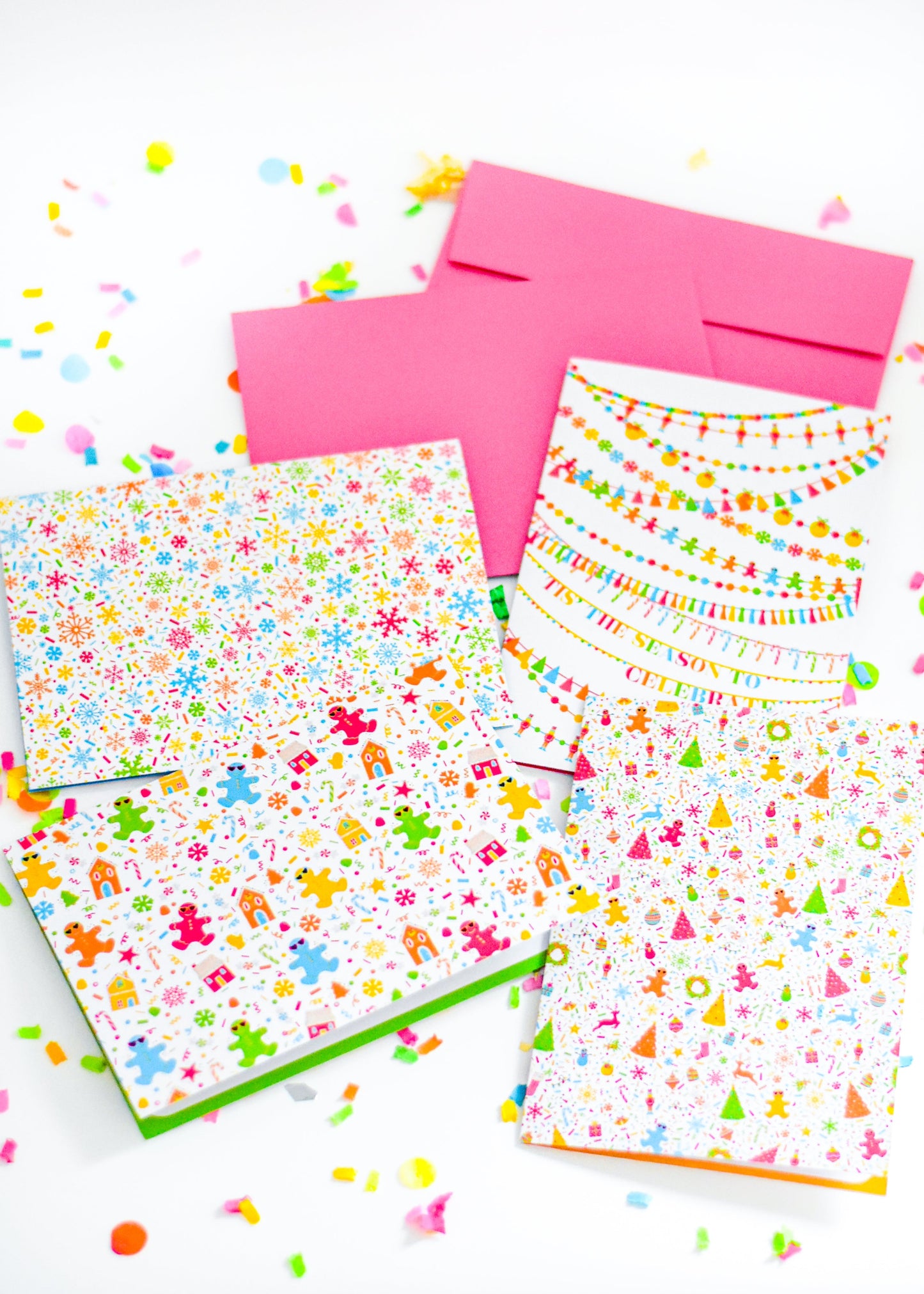 Confetti Greeting Cards Set (Set of 4)