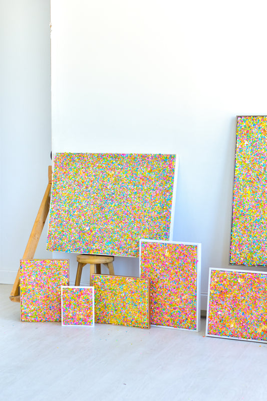 Small Confetti Blend Canvas .01 - 9x11