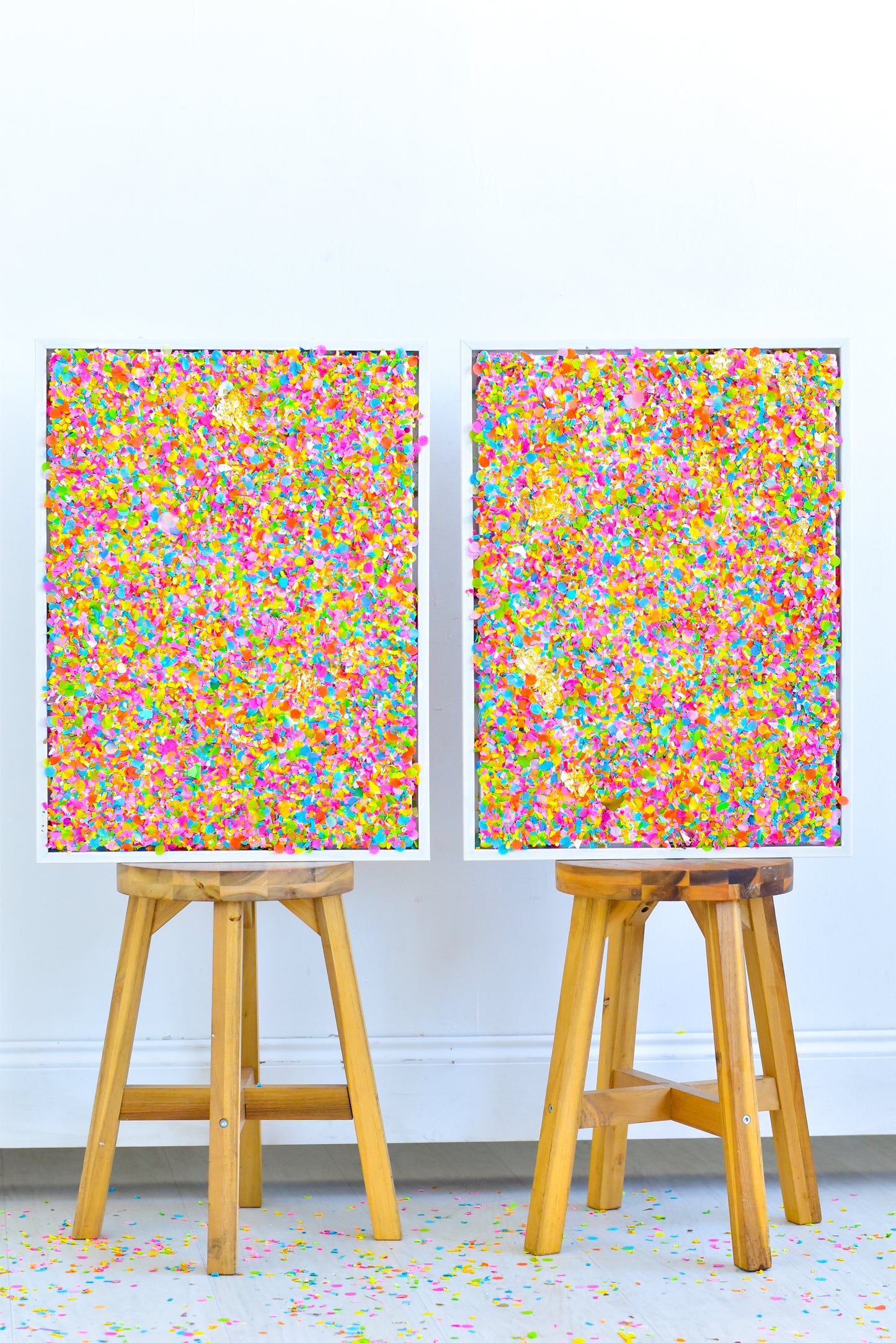 Large Confetti Blend Canvas .01 - 18x24