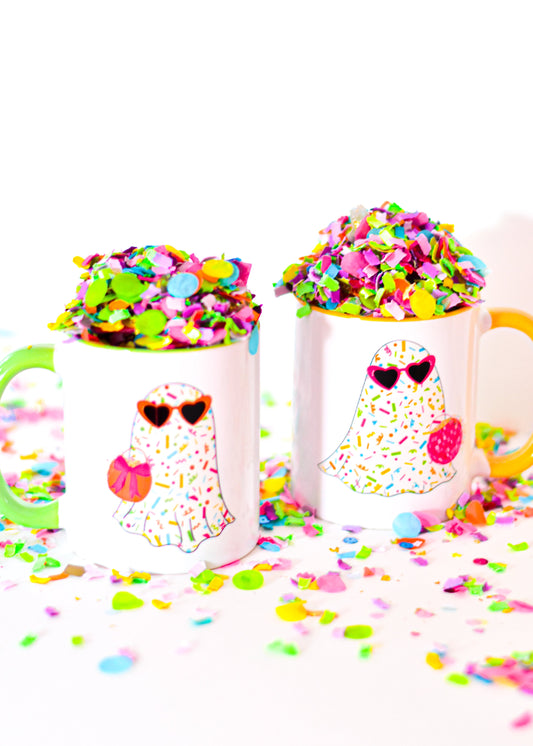 Confetti Ghost Mugs