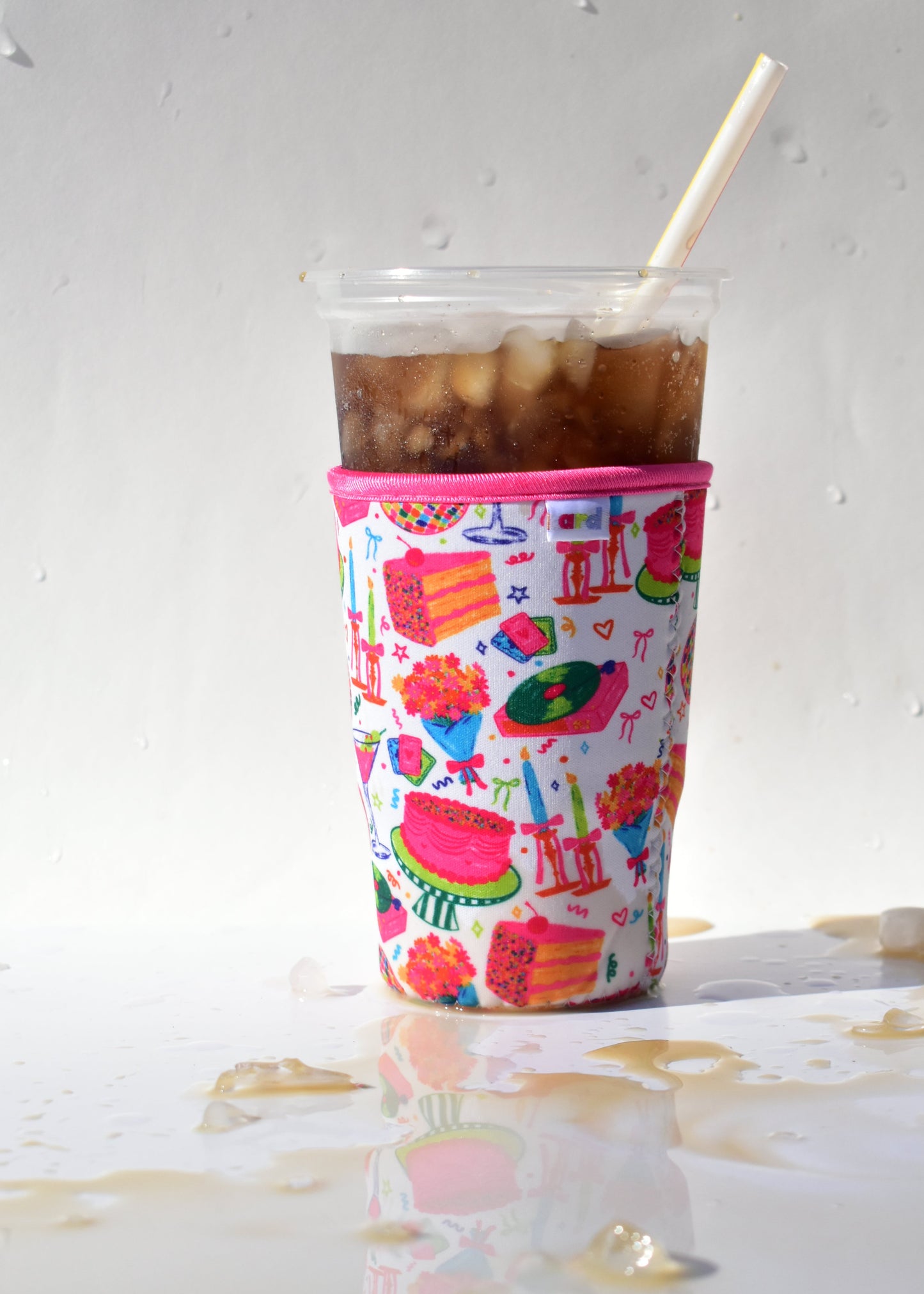 Celebration Iced Coffee Koozie