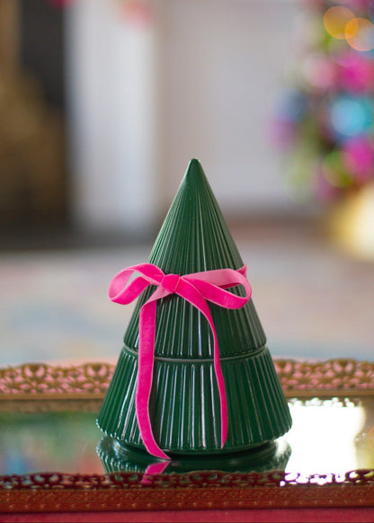Christmas Tree Confetti Candles (Wood Wick)