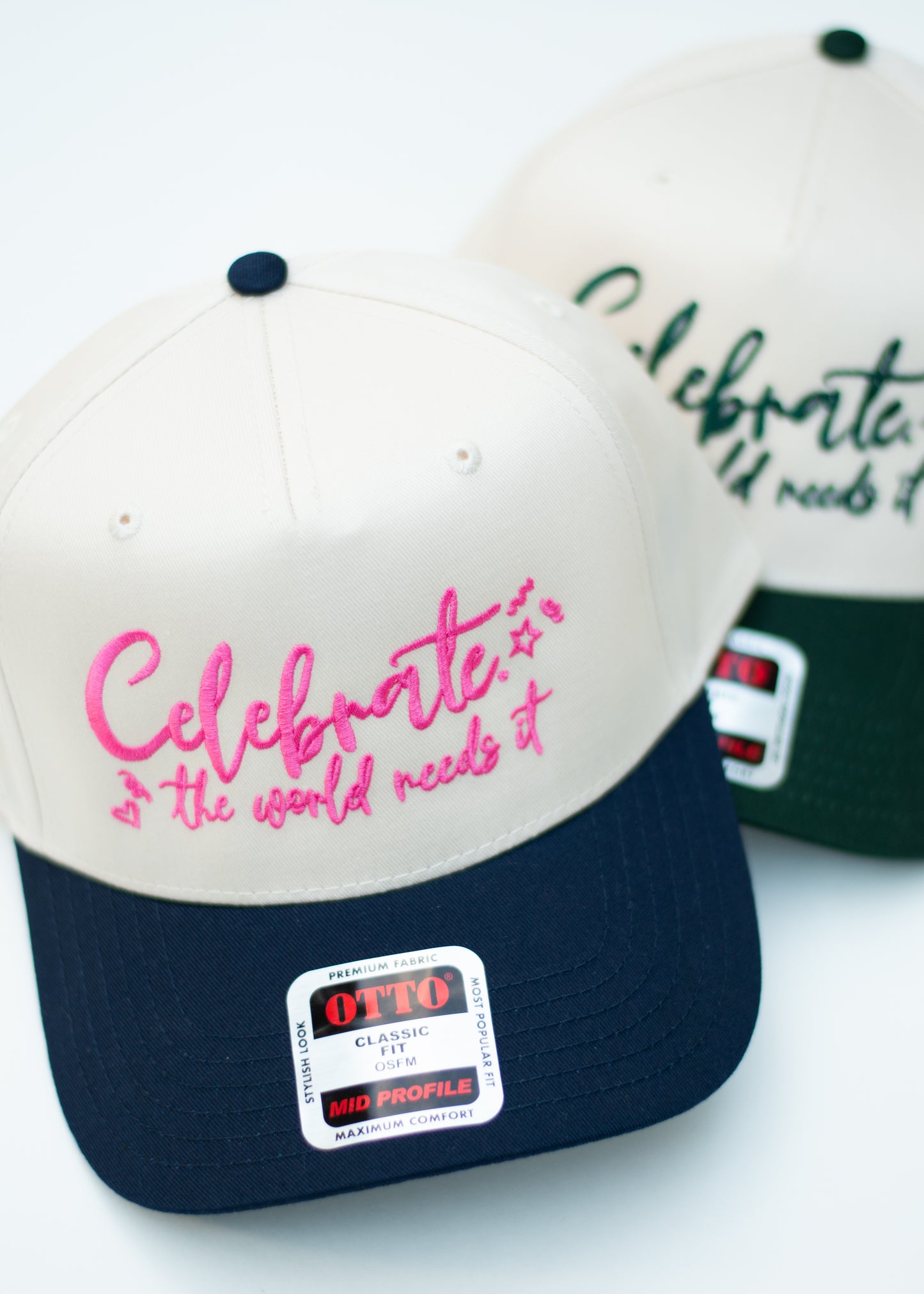 "Celebrate. The World Needs It." Hat