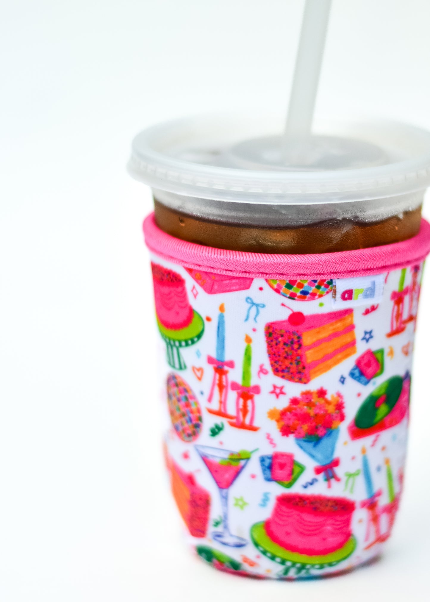 Celebration Iced Coffee Koozie