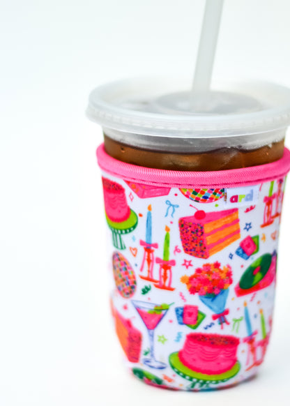 Celebration Iced Coffee Koozie