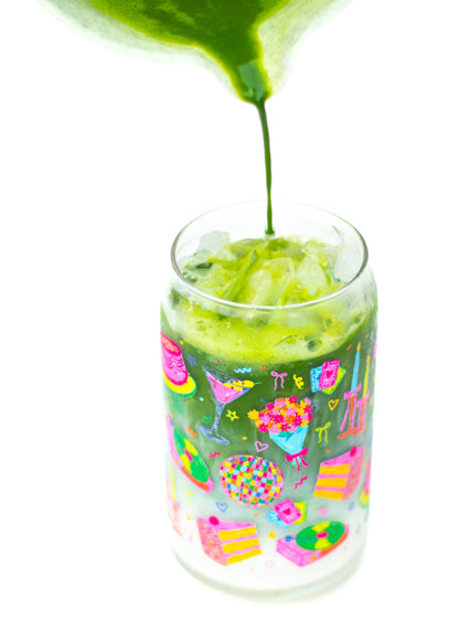 *Dishwasher Safe* Celebration Glass Can Cups