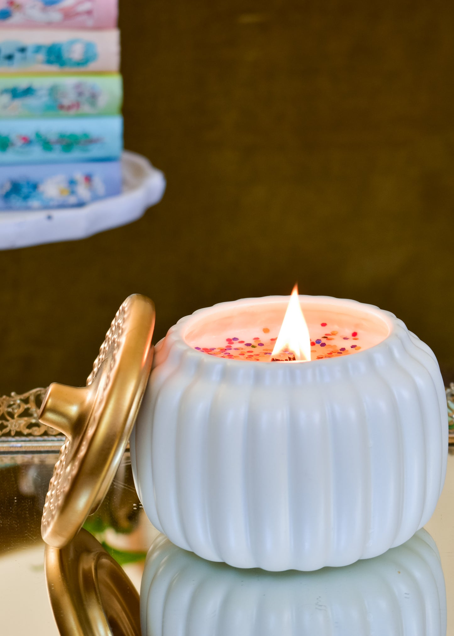 Fall Confetti Candles (Wood Wick)