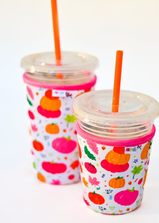 Fall Confetti Iced Coffee Koozies