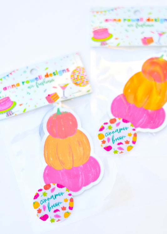 Fall Doodle Air Freshener (Cinnamon Broom Scented)