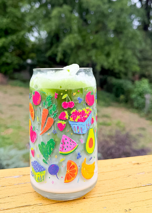 **PREORDER** Farmers Market Glass Can Cups