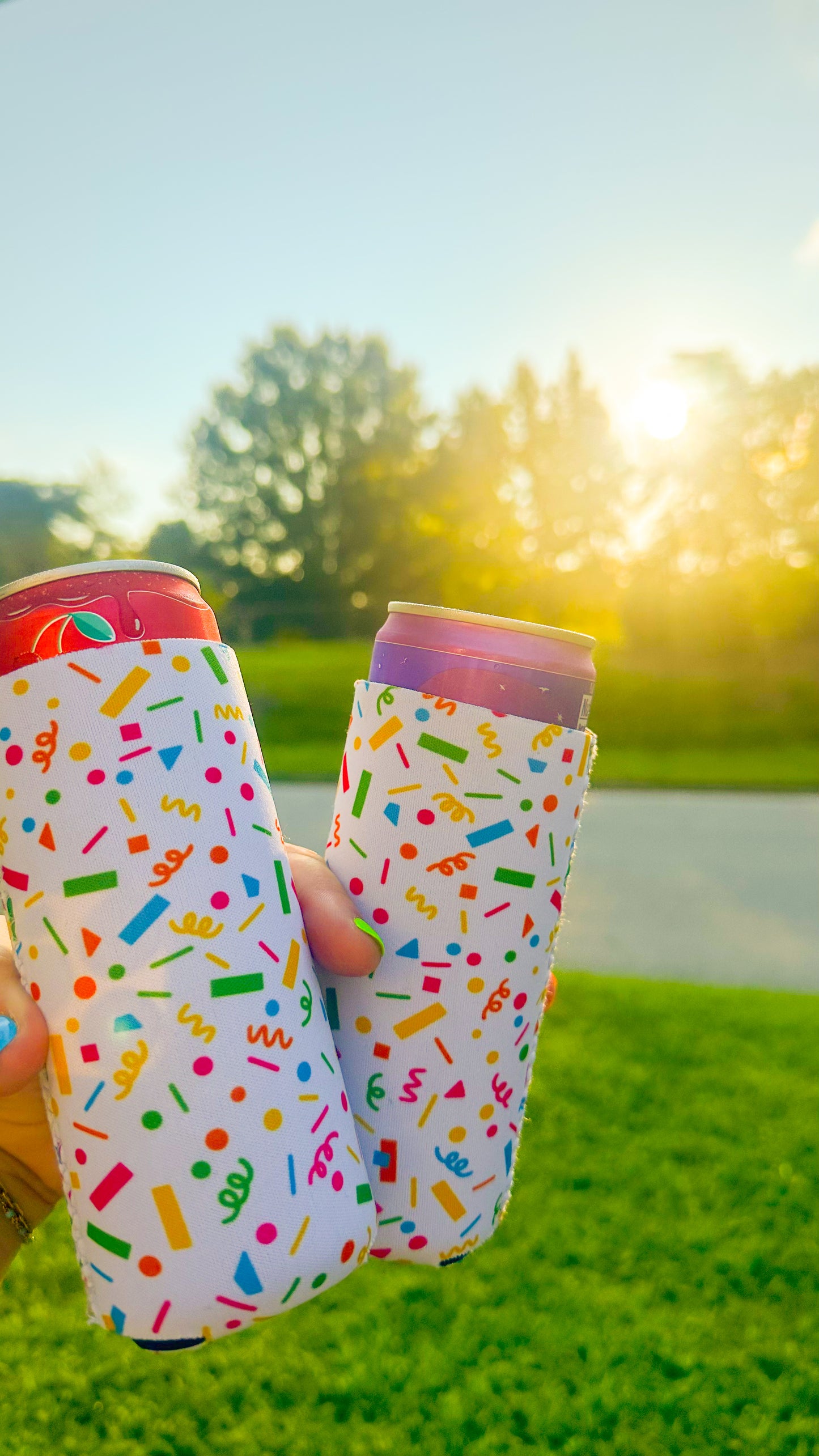 ARD Confetti Can Koozie