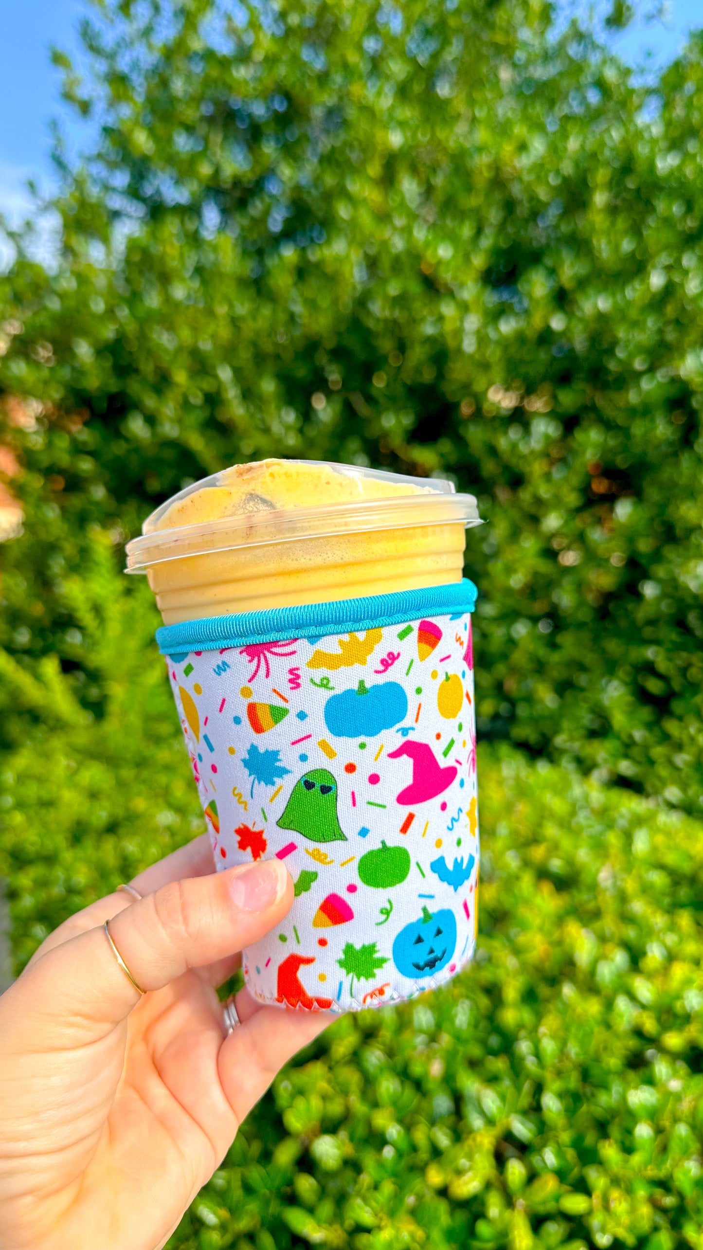 Fall Confetti Iced Coffee Koozie