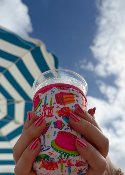 Celebration Iced Coffee Koozie