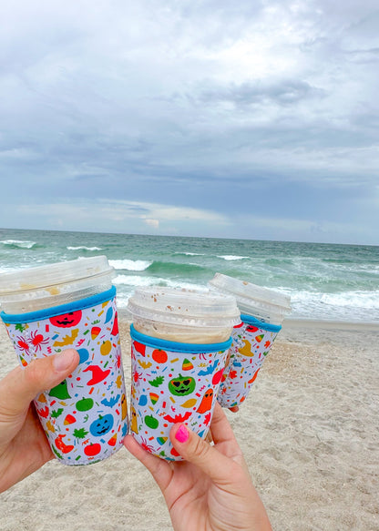 Fall Confetti Iced Coffee Koozie