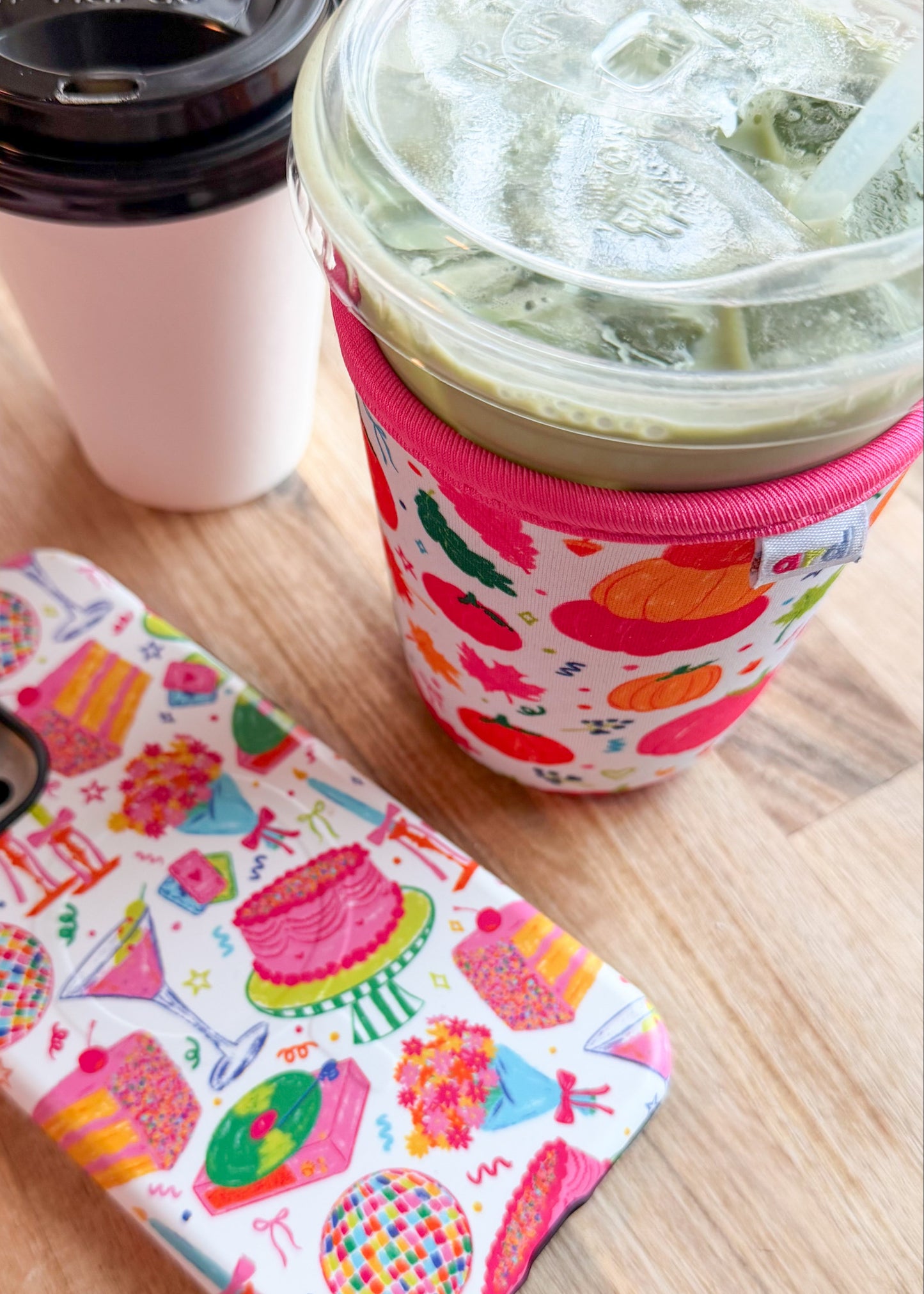 Fall Confetti Iced Coffee Koozies