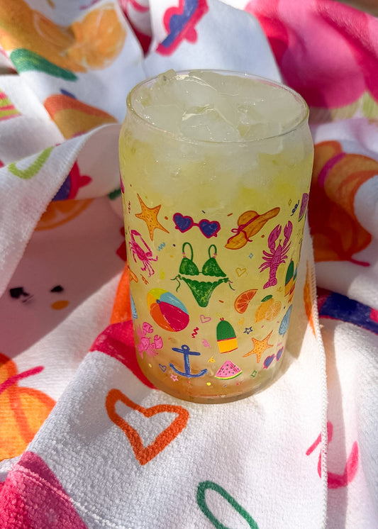 Summer Glass Can Cups