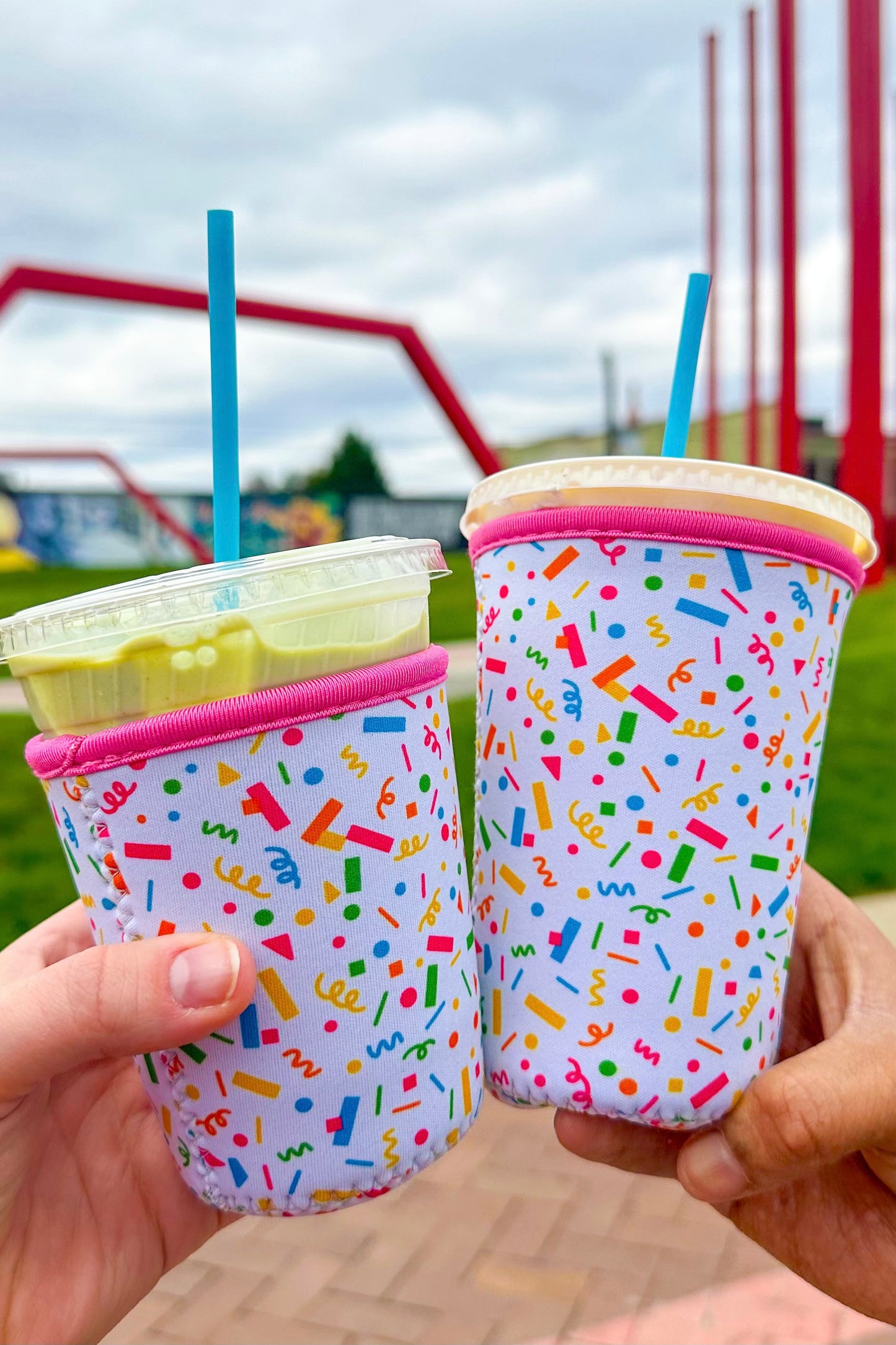 ARD Confetti Iced Coffee Koozie