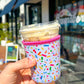 ARD Confetti Iced Coffee Koozie