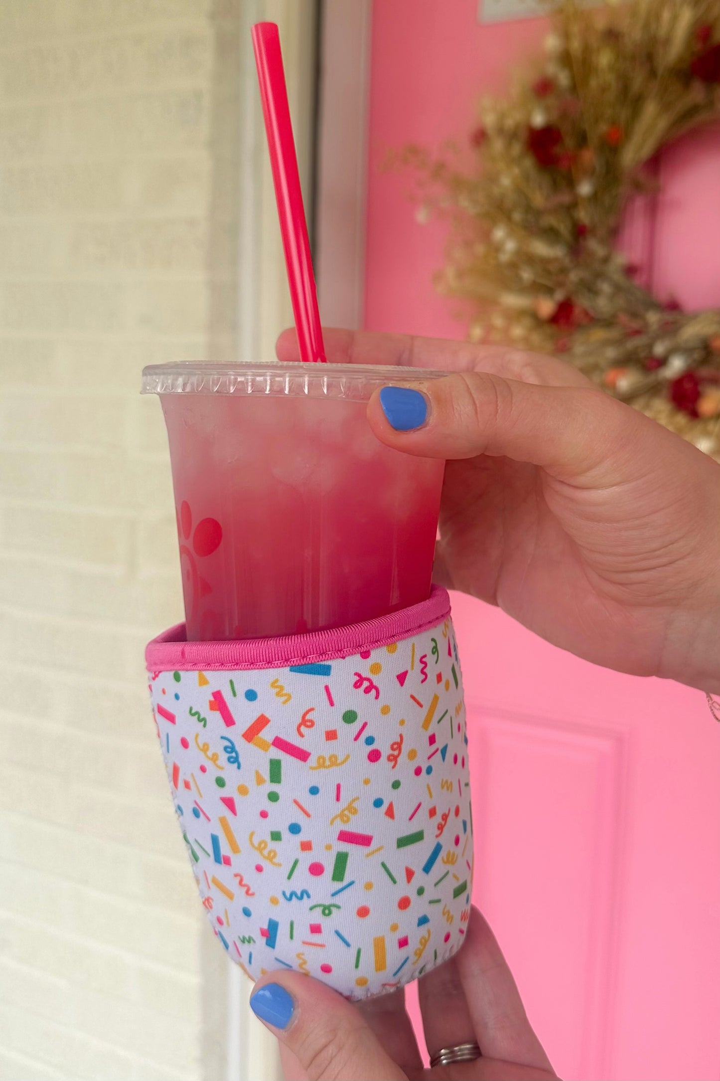 ARD Confetti Iced Coffee Koozie