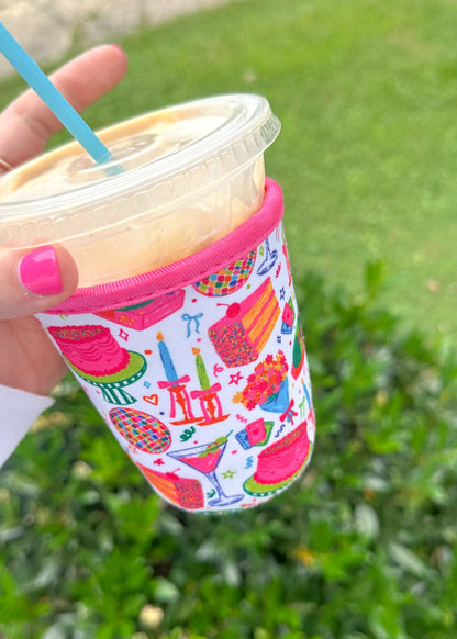 Celebration Iced Coffee Koozie