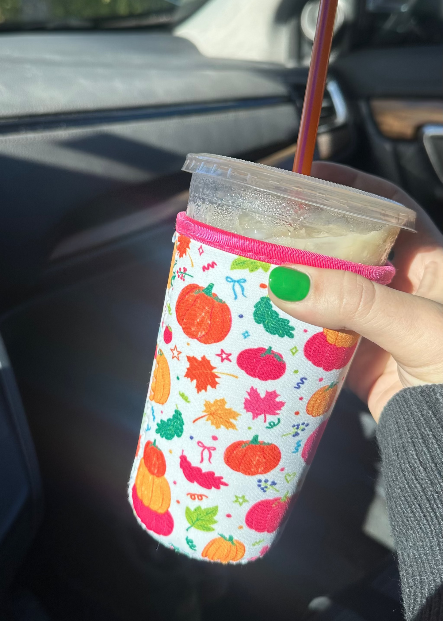 Fall Confetti Iced Coffee Koozies
