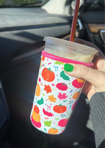 Fall Confetti Iced Coffee Koozies