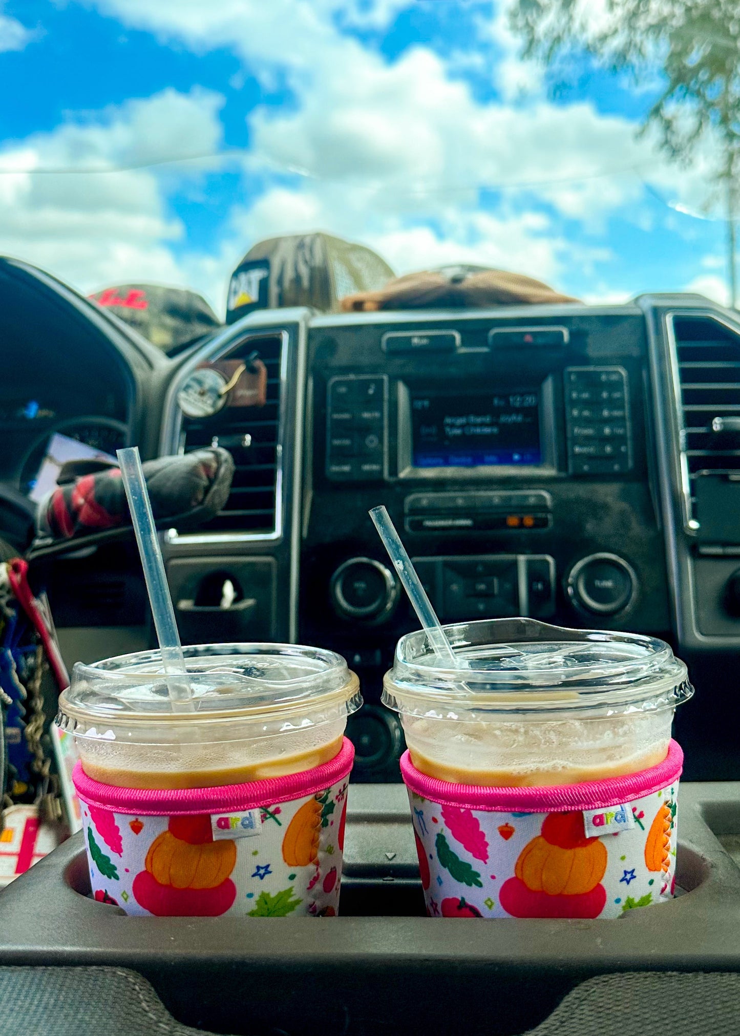 Fall Confetti Iced Coffee Koozies