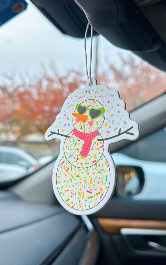 Confetti Snowman Air Freshener