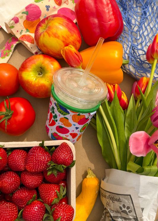 Farmers Market Iced Coffee Koozie