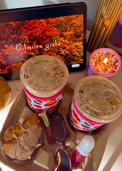 Fall Confetti Iced Coffee Koozies