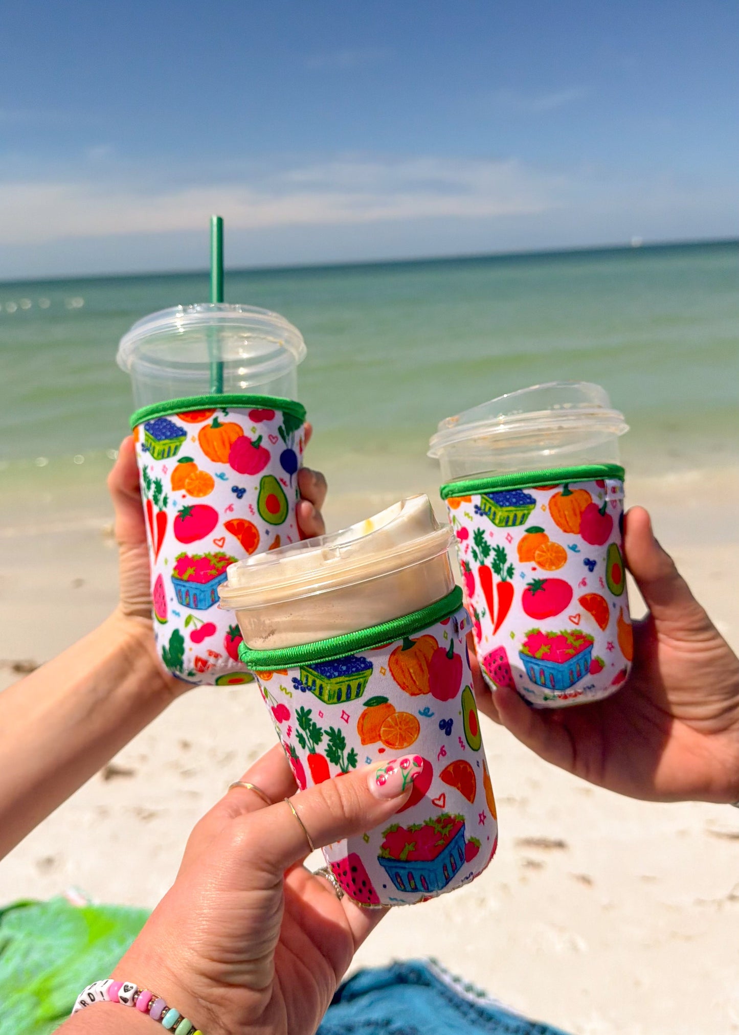 Farmers Market Iced Coffee Koozie