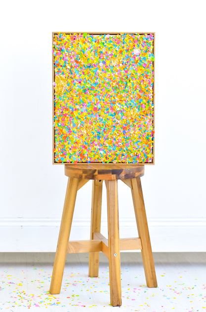 Medium Confetti Blend Canvas .03 - 14x18