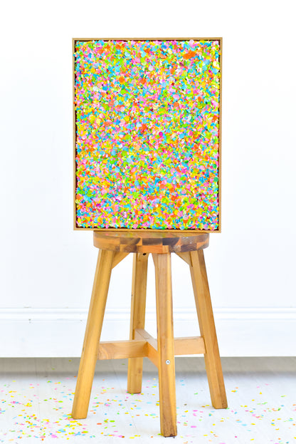 Medium Confetti Blend Canvas .01 - 14x18