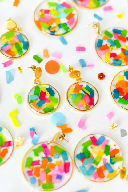 Handmade Confetti Earrings