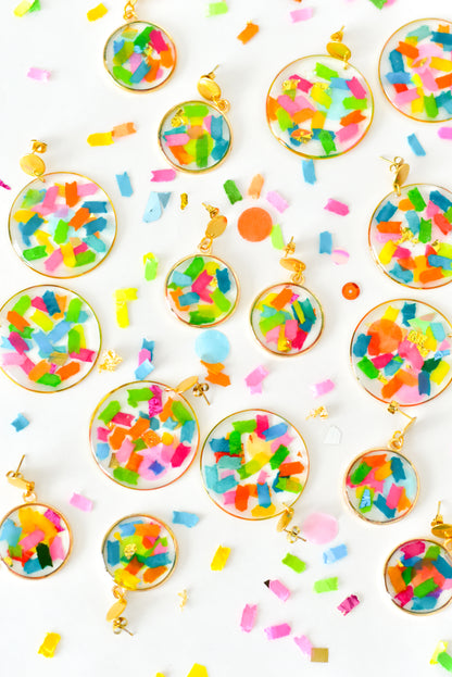 Handmade Confetti Earrings