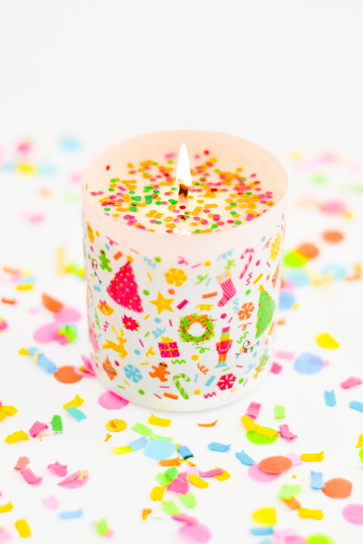 Christmas Pine Confetti Candle