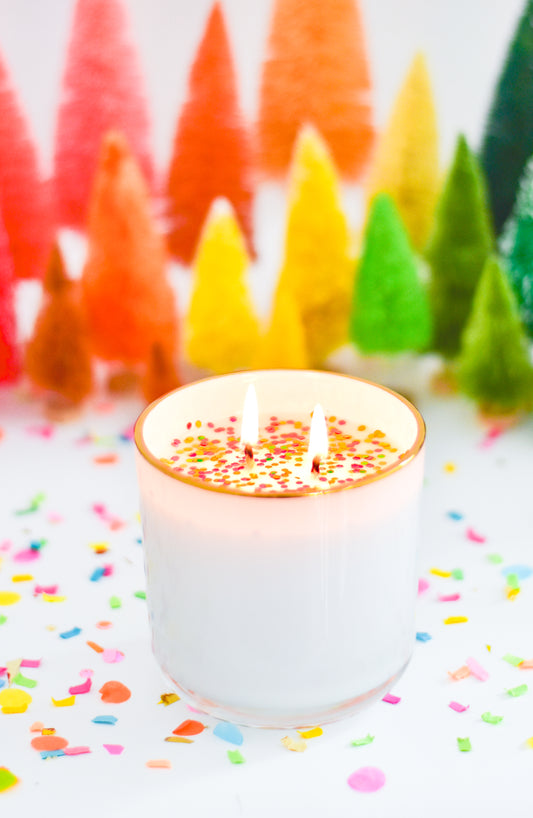 2-Wick Confetti Candle (Christmas Pine)