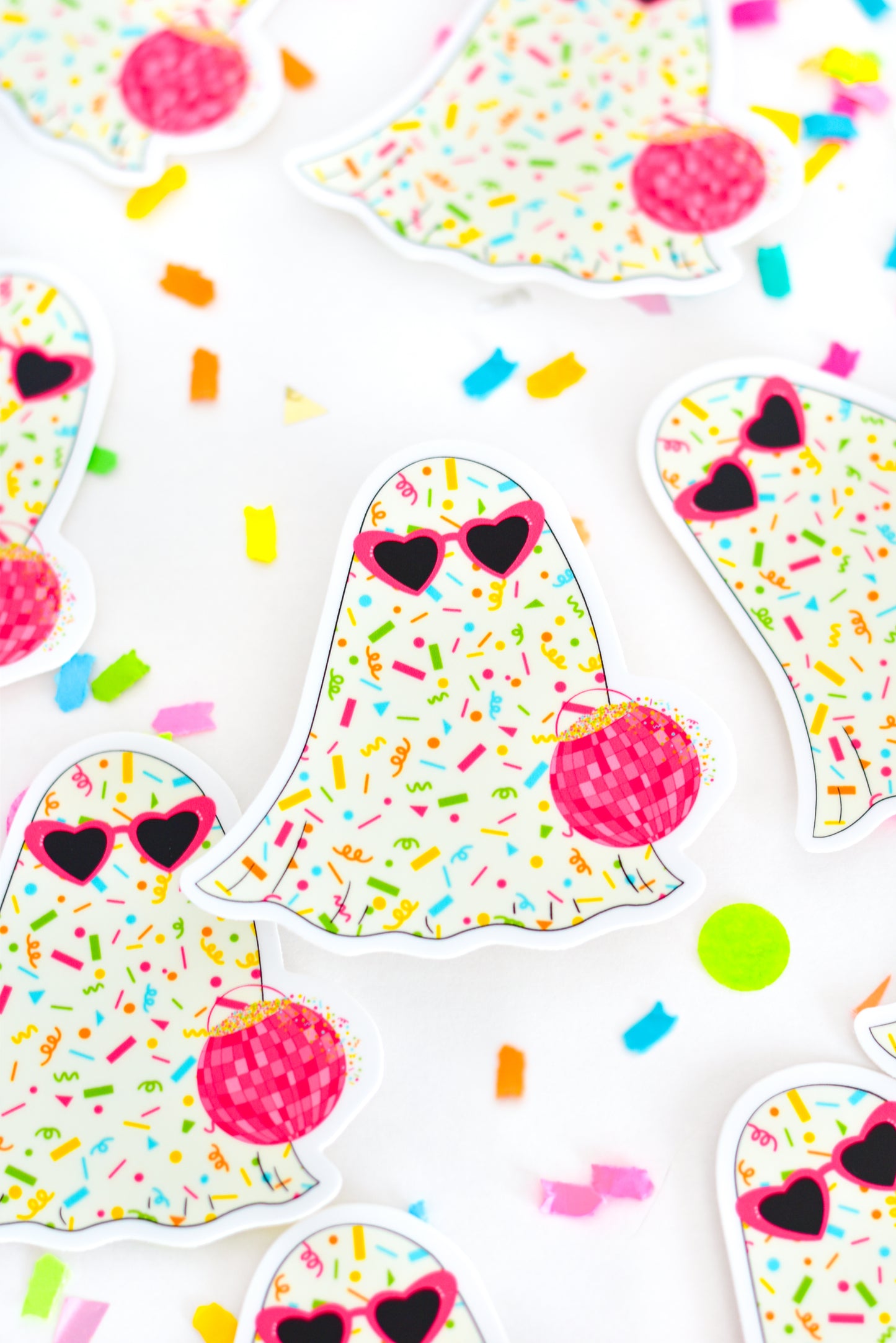 Confetti Ghost Sticker