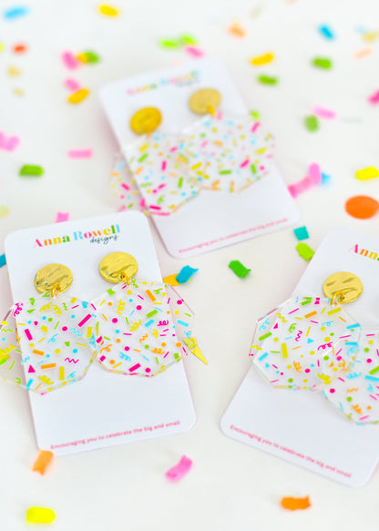"Falling Confetti" Earrings