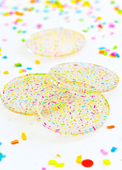 Confetti Acrylic Coasters