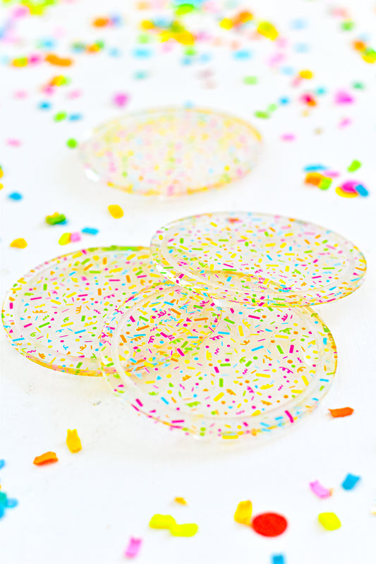 Confetti Acrylic Coasters