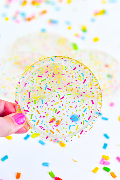 Confetti Acrylic Coasters
