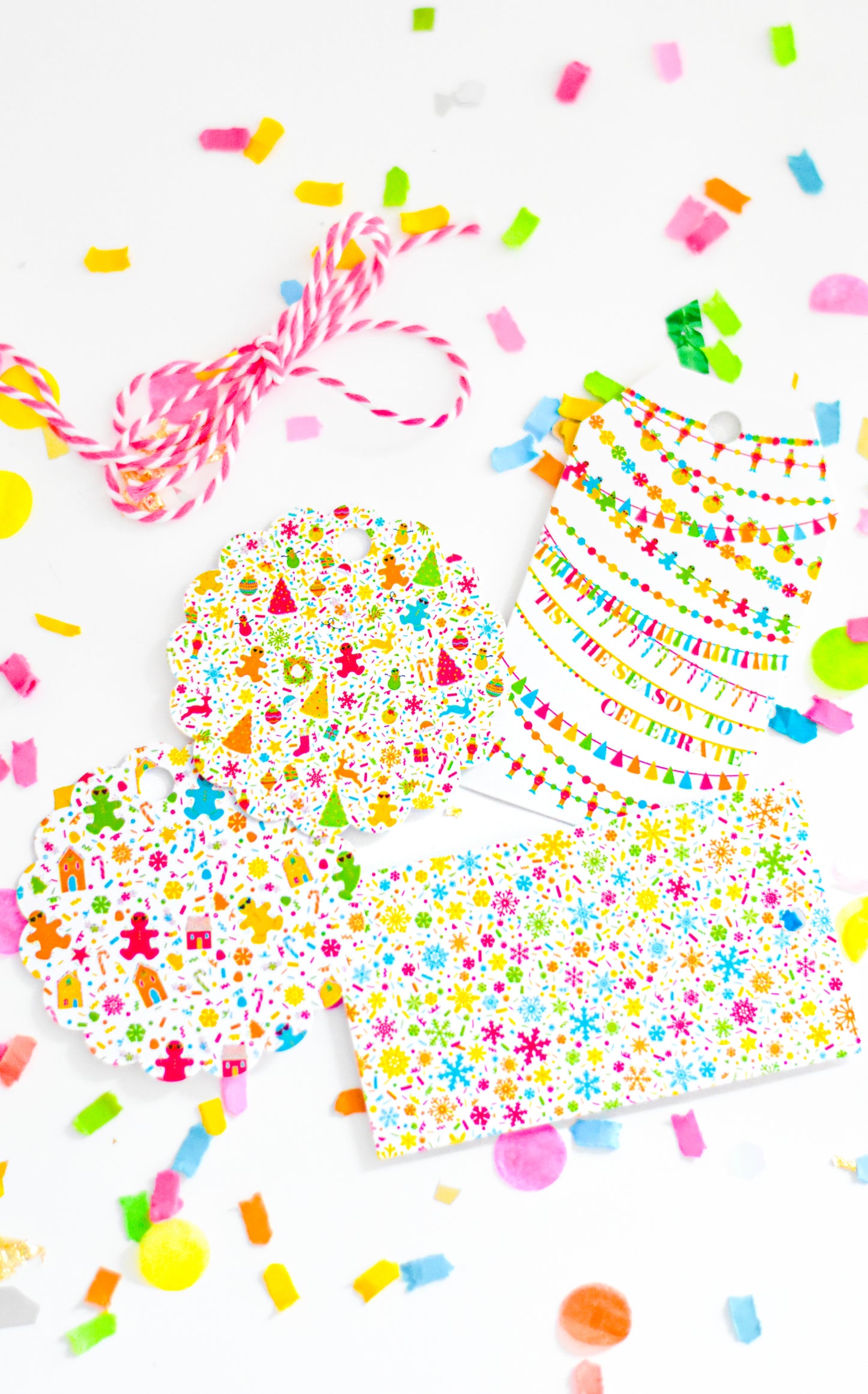 Confetti Gift Tags (Set of 4)